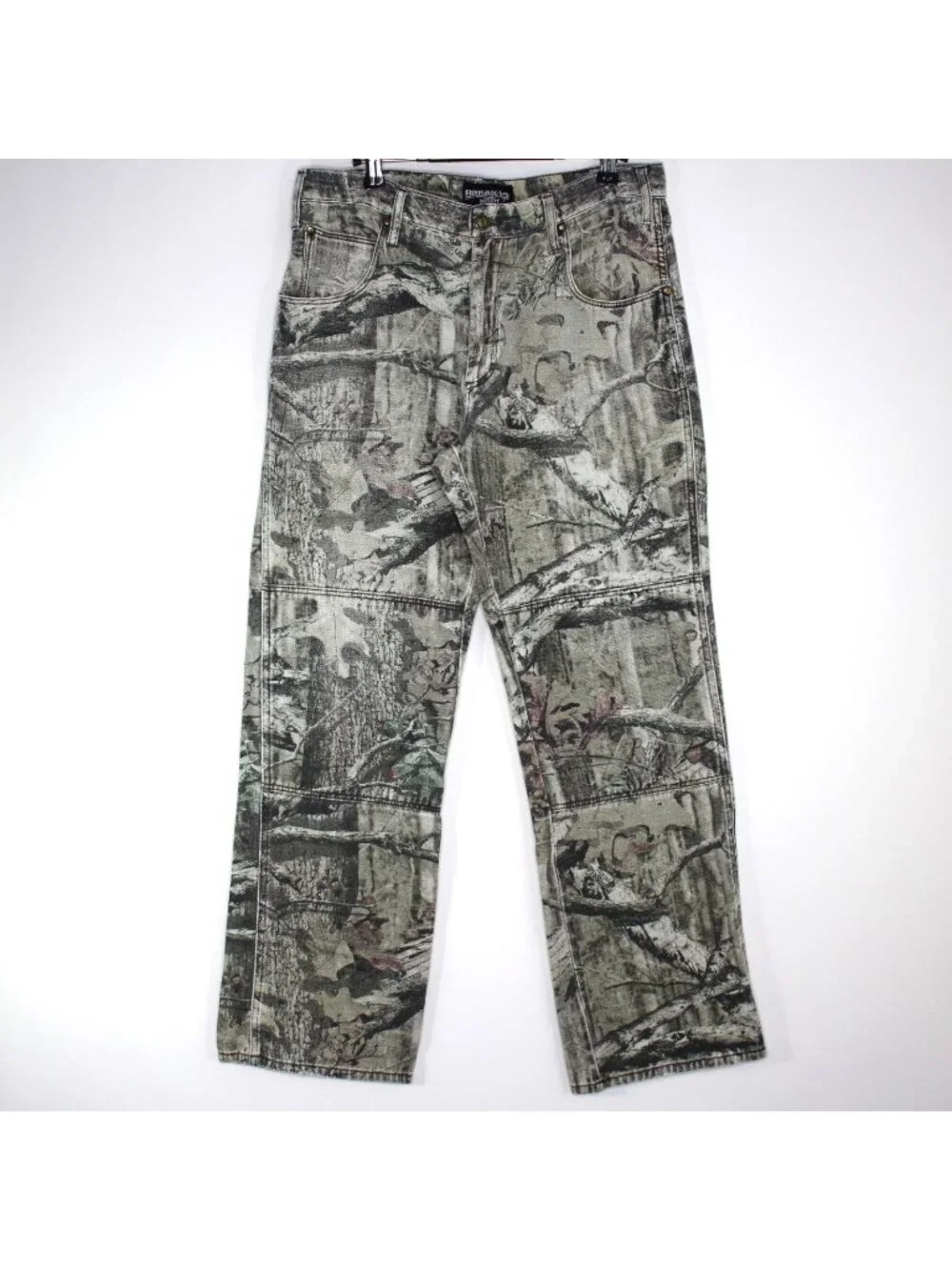 Mossy Oak Mens 34 x 32 Break Up Infinity Camo Double Knee Pants F1419
